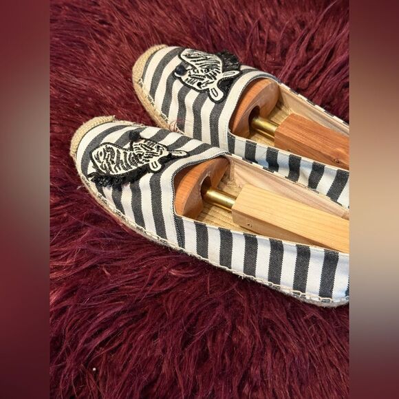 Kate Spade Striped Zebra Espadrilles Sz 9B - Picture 4 of 8